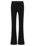 7 For All Mankind Black Cotton Bootcut Jeans 7 For All Mankind