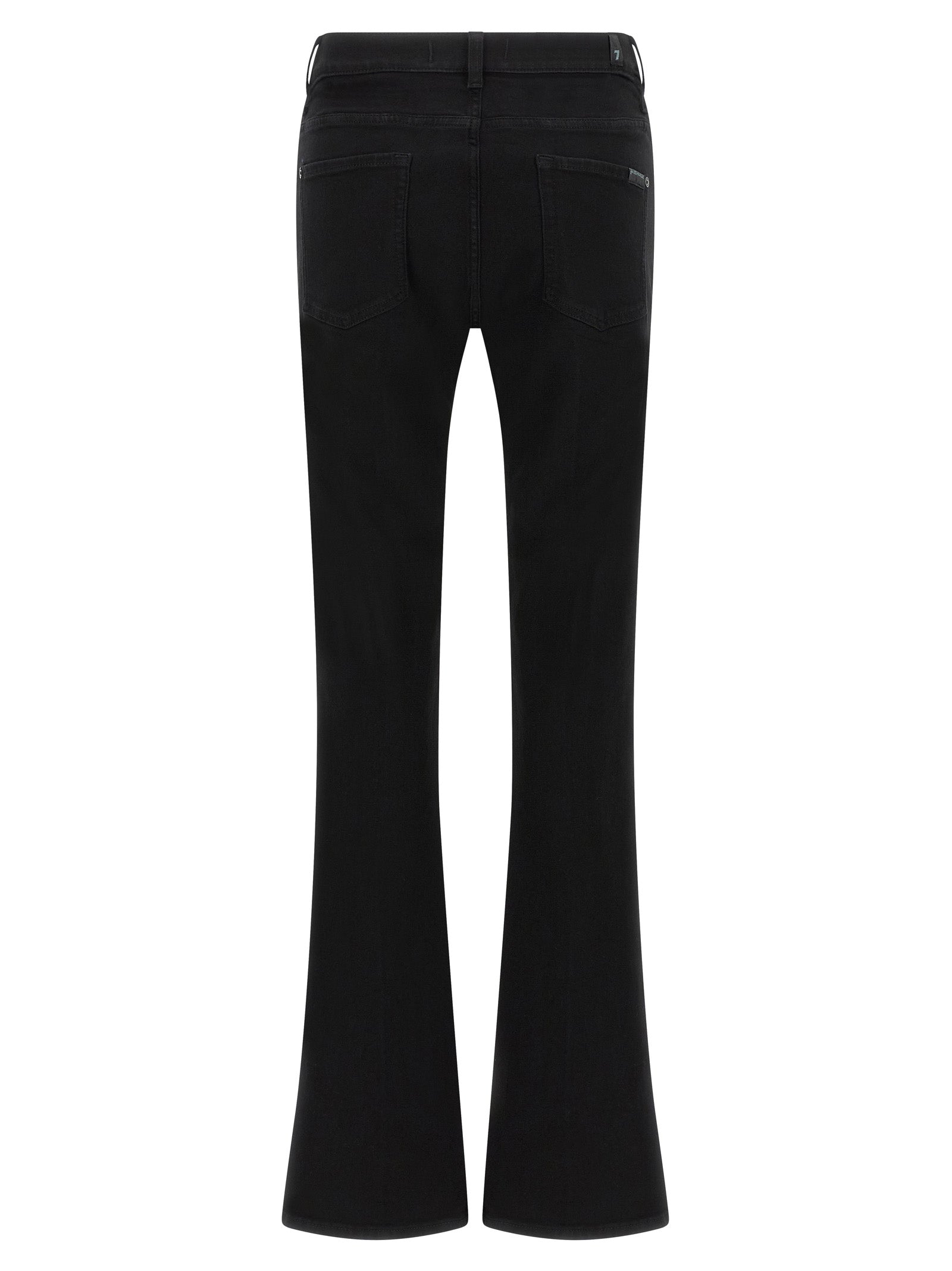 7 For All Mankind Black Cotton Bootcut Jeans 7 For All Mankind