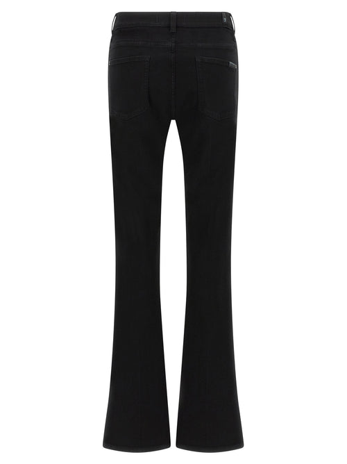 7 For All Mankind Black Cotton Bootcut Jeans 7 For All Mankind