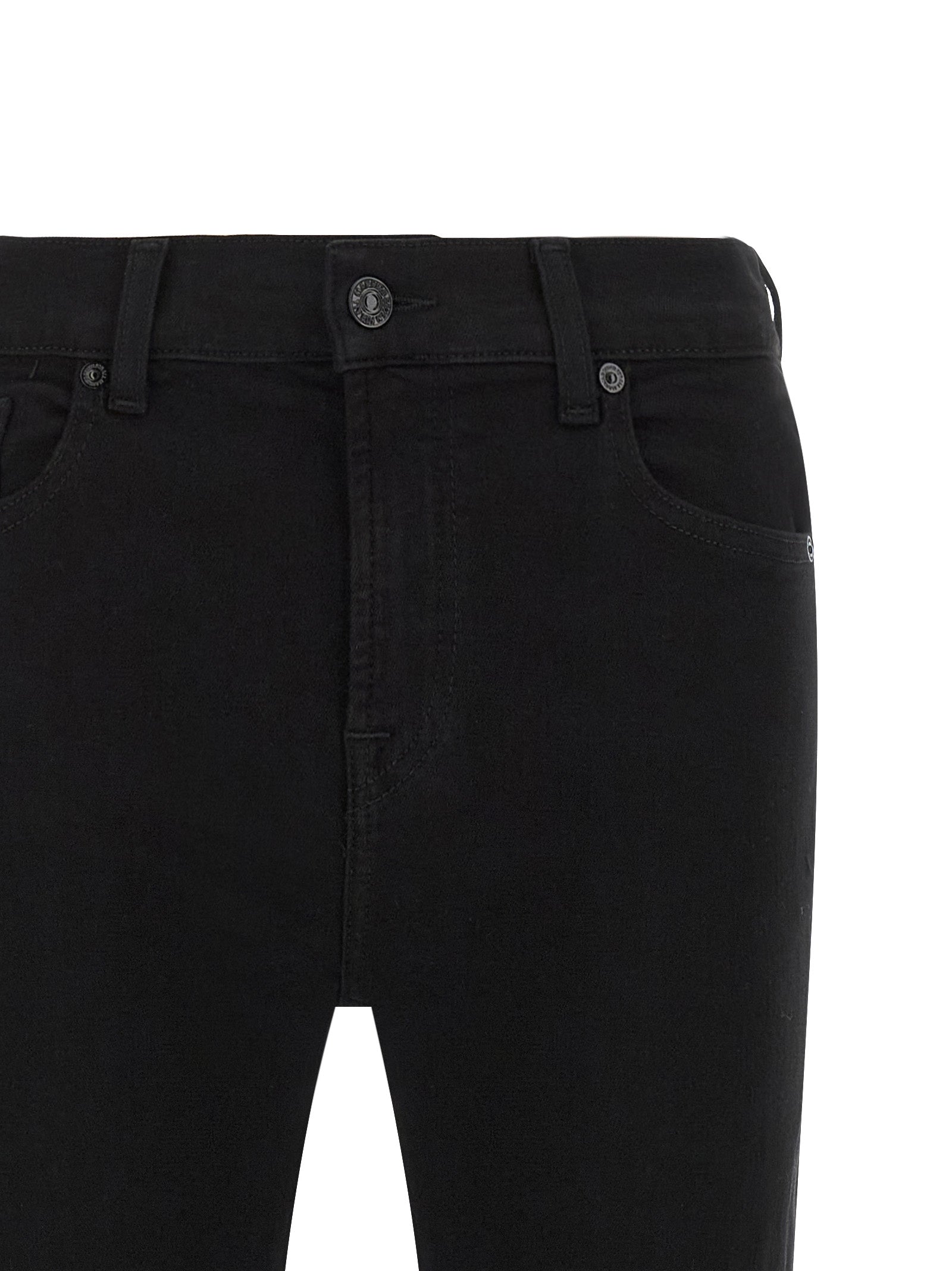 7 For All Mankind Black Cotton Bootcut Jeans 7 For All Mankind