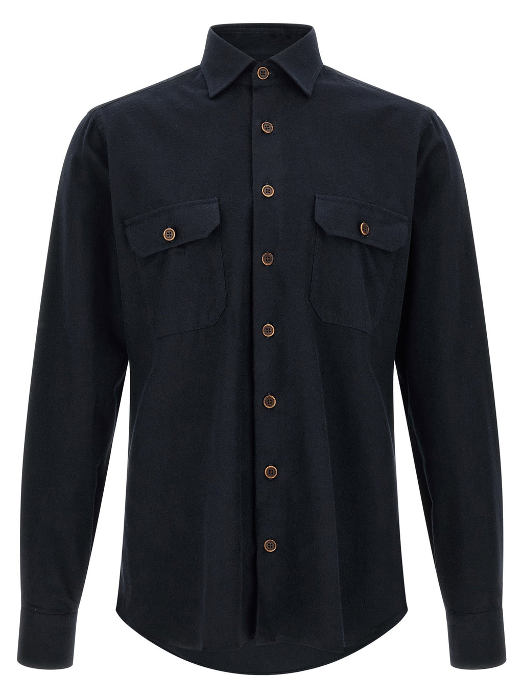 BORRIELLO Blue Cotton Blouse BORRIELLO
