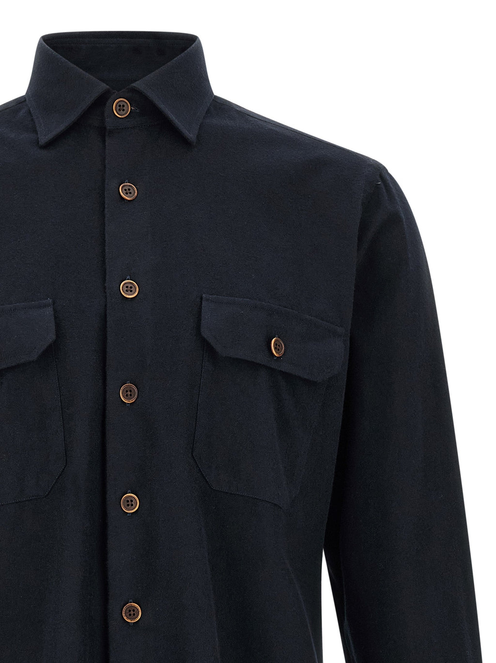 BORRIELLO Blue Cotton Blouse BORRIELLO