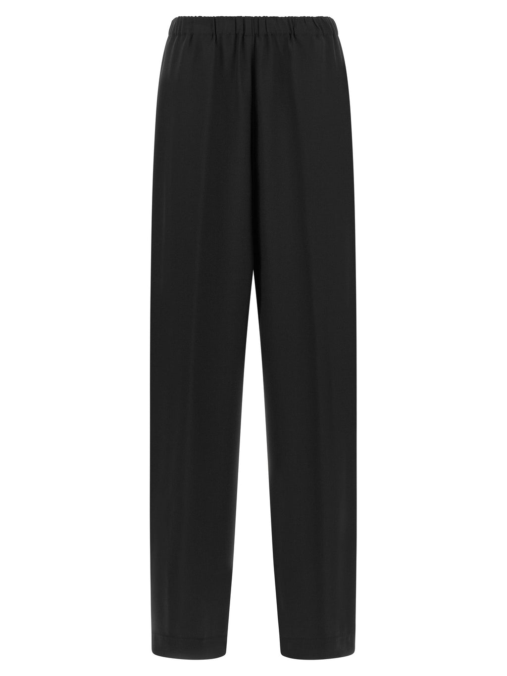 Fabiana Filippi Black Virgin Wool Casual Pants Fabiana Filippi