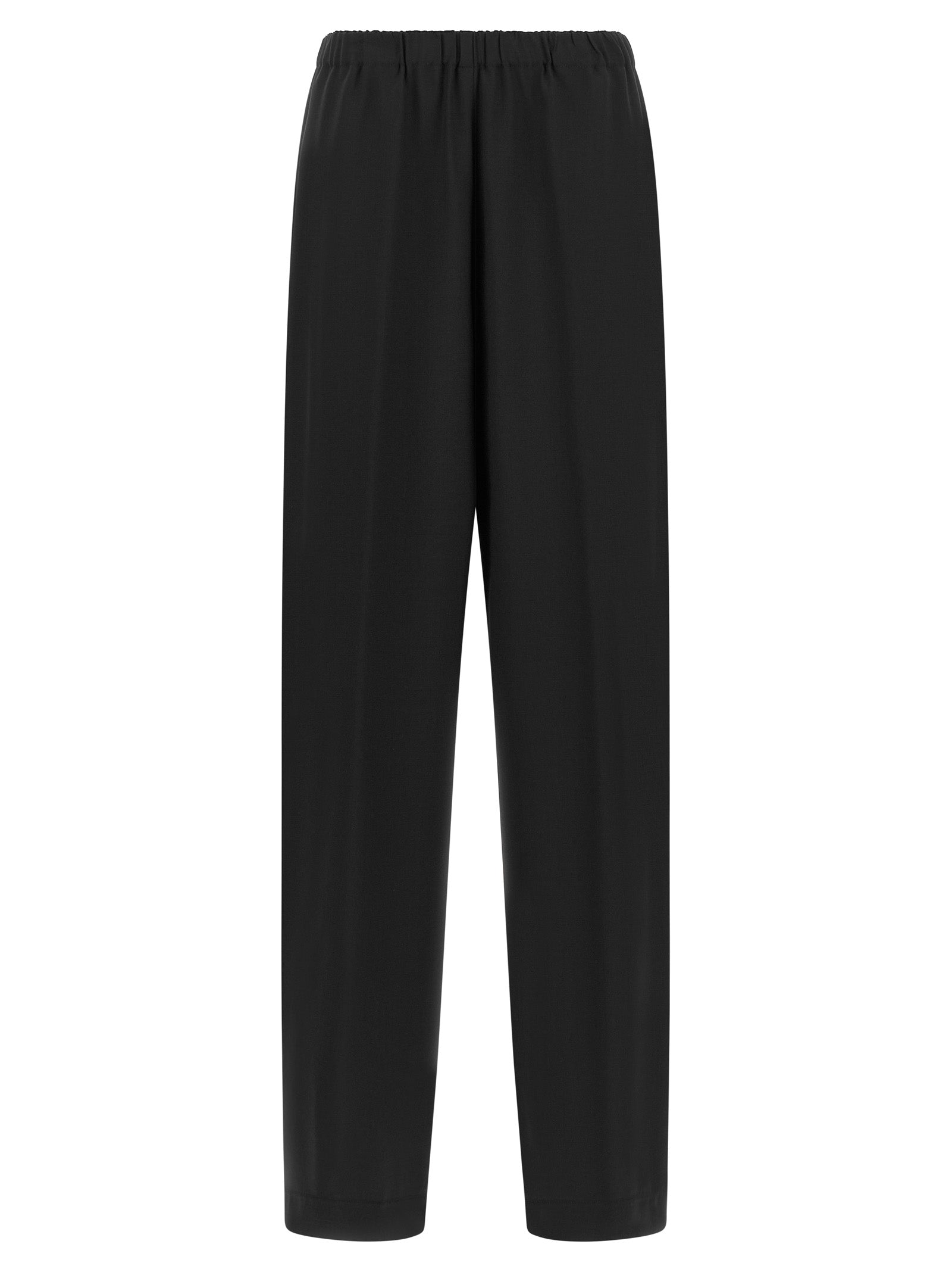 Fabiana Filippi Black Virgin Wool Casual Pants Fabiana Filippi