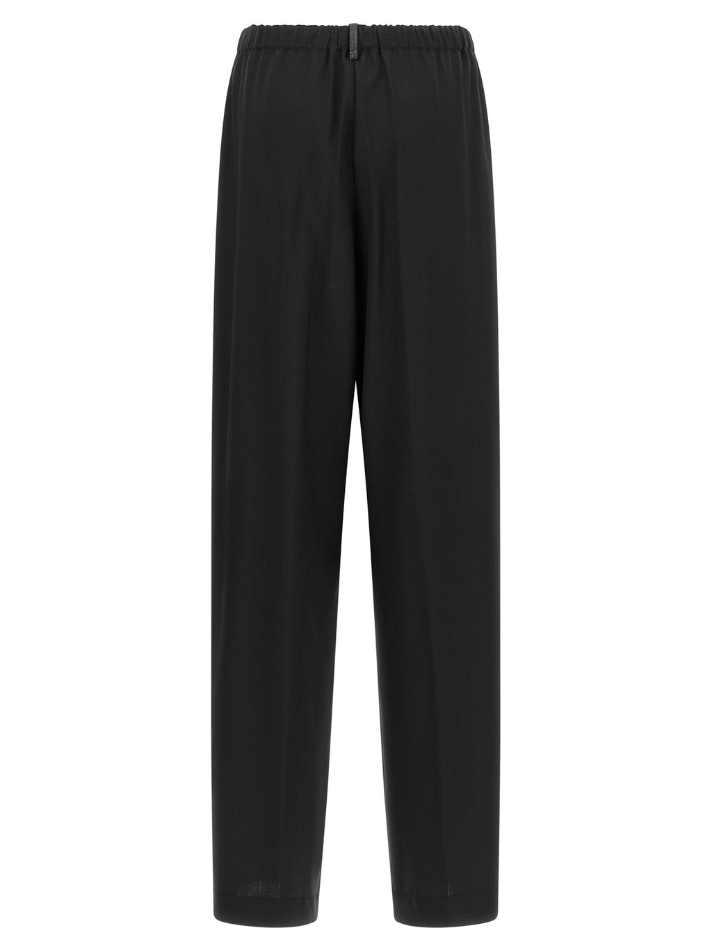 Fabiana Filippi Black Virgin Wool Casual Pants Fabiana Filippi
