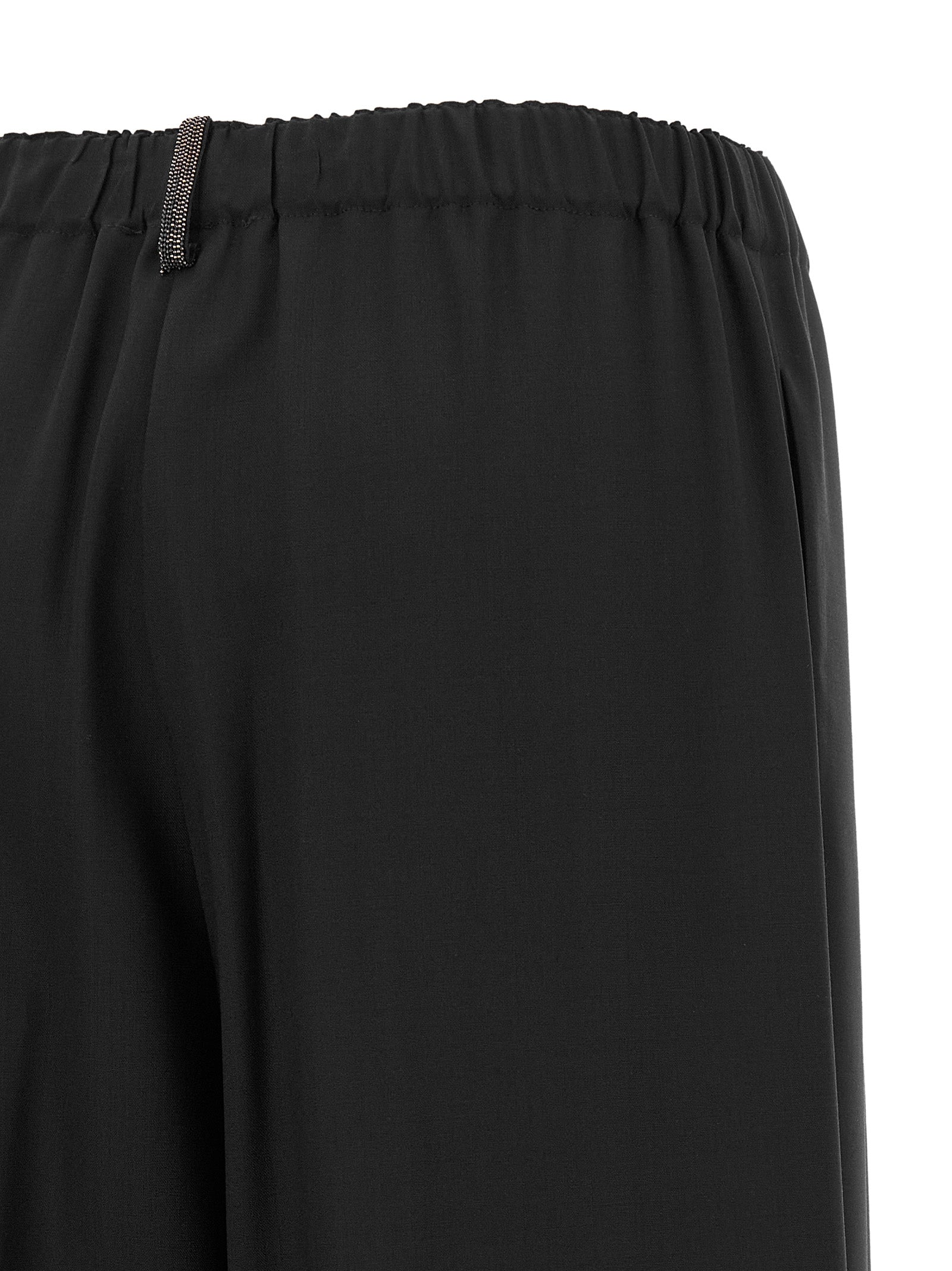 Fabiana Filippi Black Virgin Wool Casual Pants Fabiana Filippi