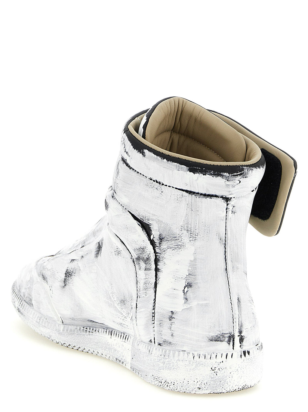 Maison Margiela Bicolor Calfskin Athletic Sneakers Maison Margiela