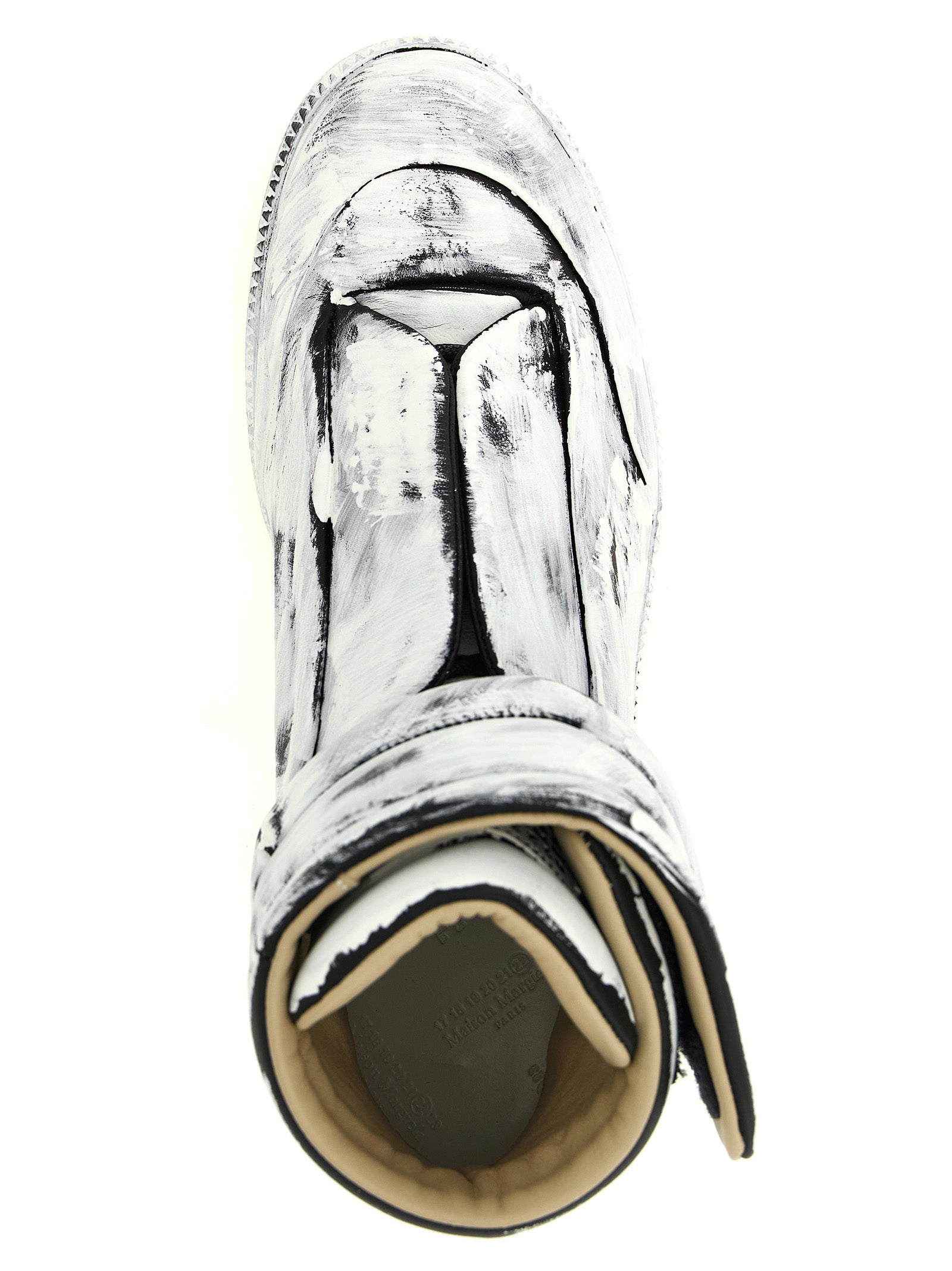 Maison Margiela Bicolor Calfskin Athletic Sneakers Maison Margiela