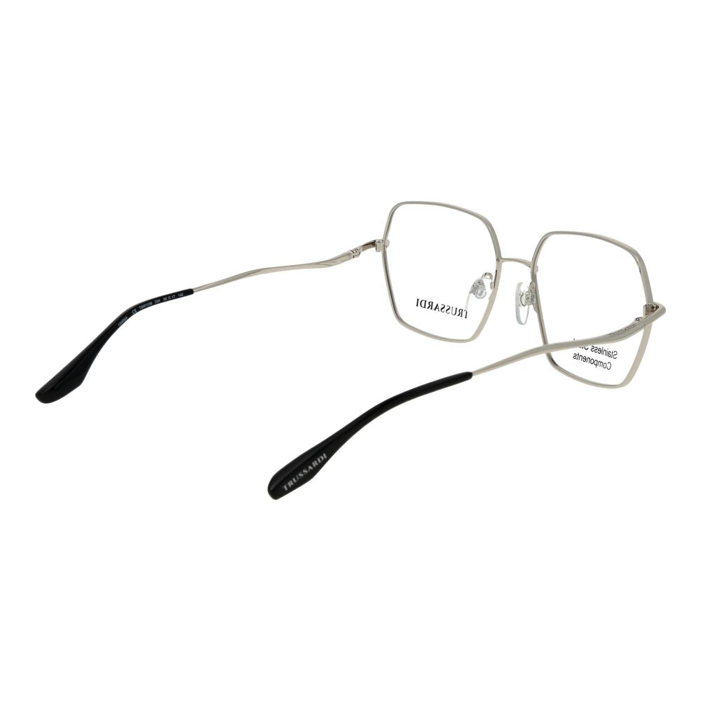 Trussardi Silver Stainless Steel Glasses (Frames)