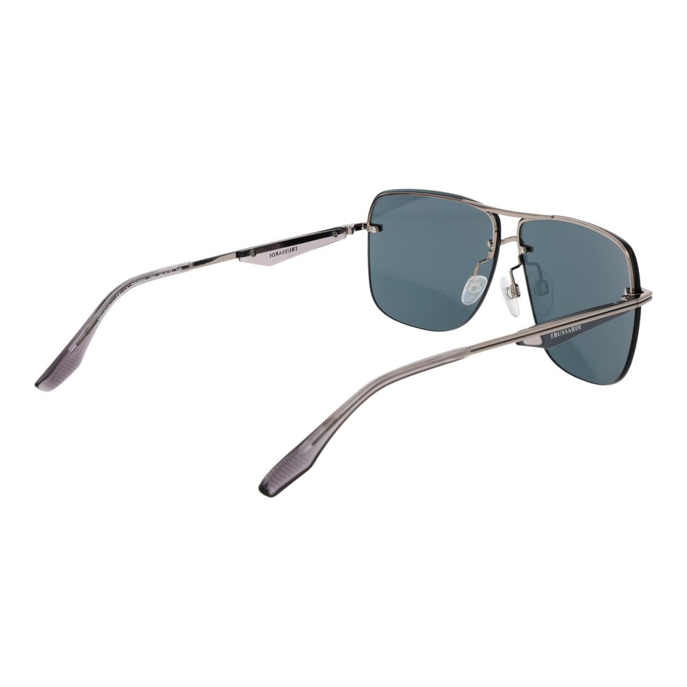 Trussardi Silver Metal Sunglasses