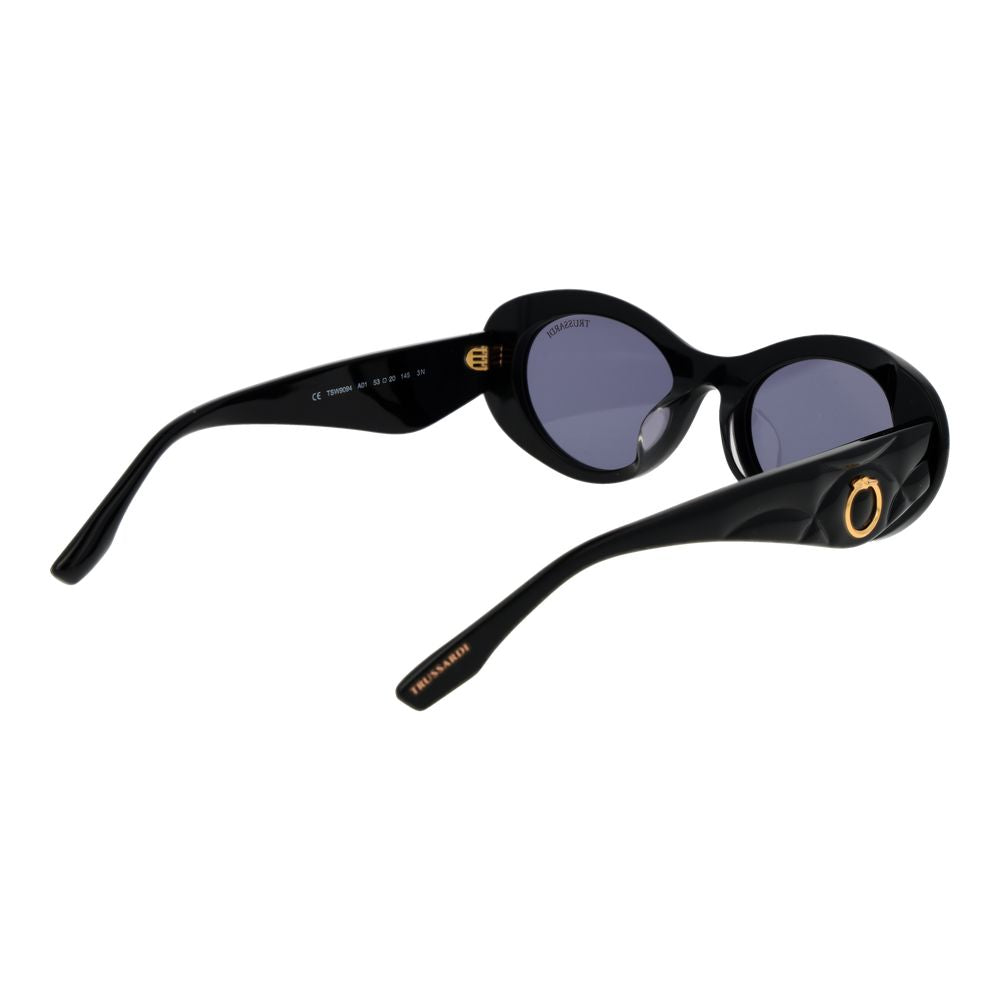 Trussardi Black Acetate Sunglasses