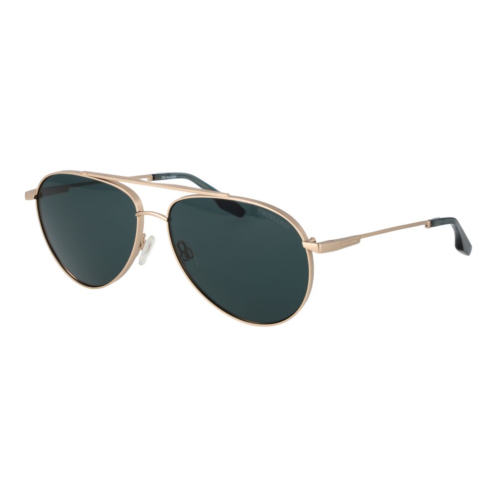Trussardi Gold Stainless Steel Sunglasses
