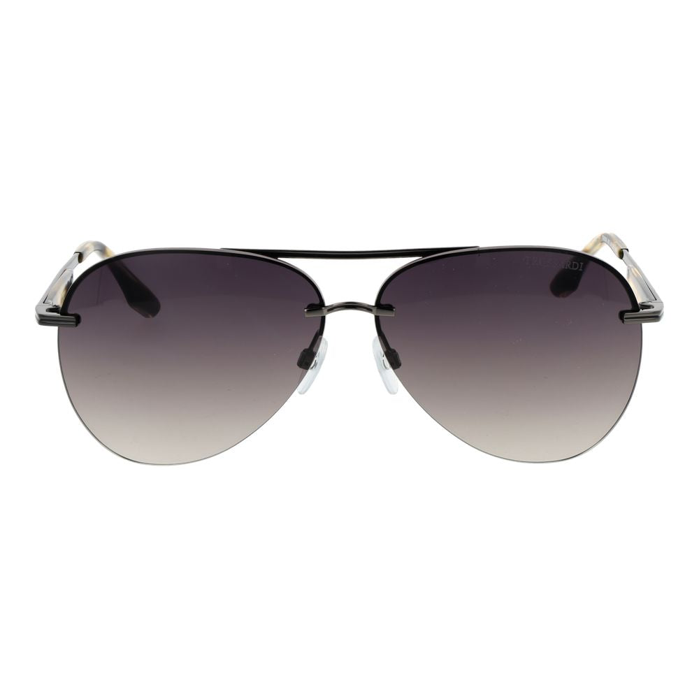 Trussardi Gray Metal Sunglasses