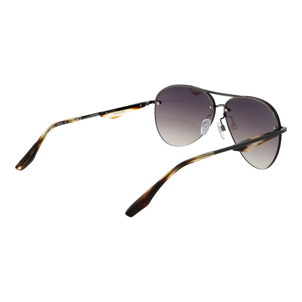 Trussardi Gray Metal Sunglasses