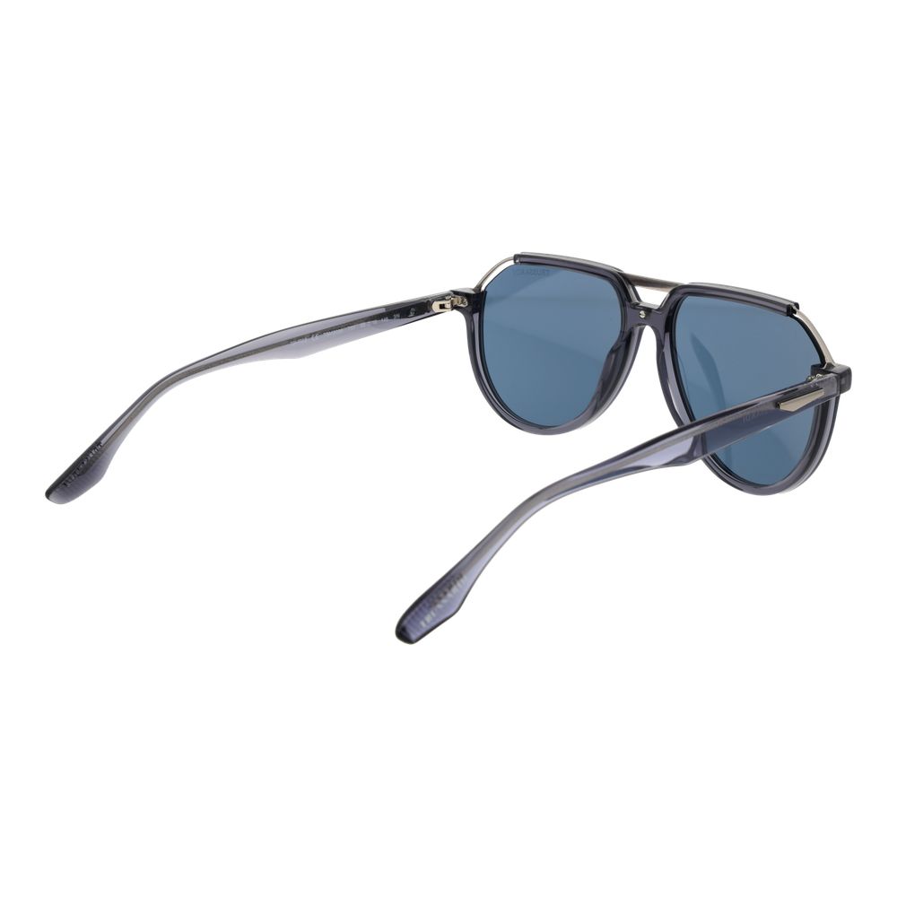Trussardi Gray Acetate & Stainless Steel Sunglasses