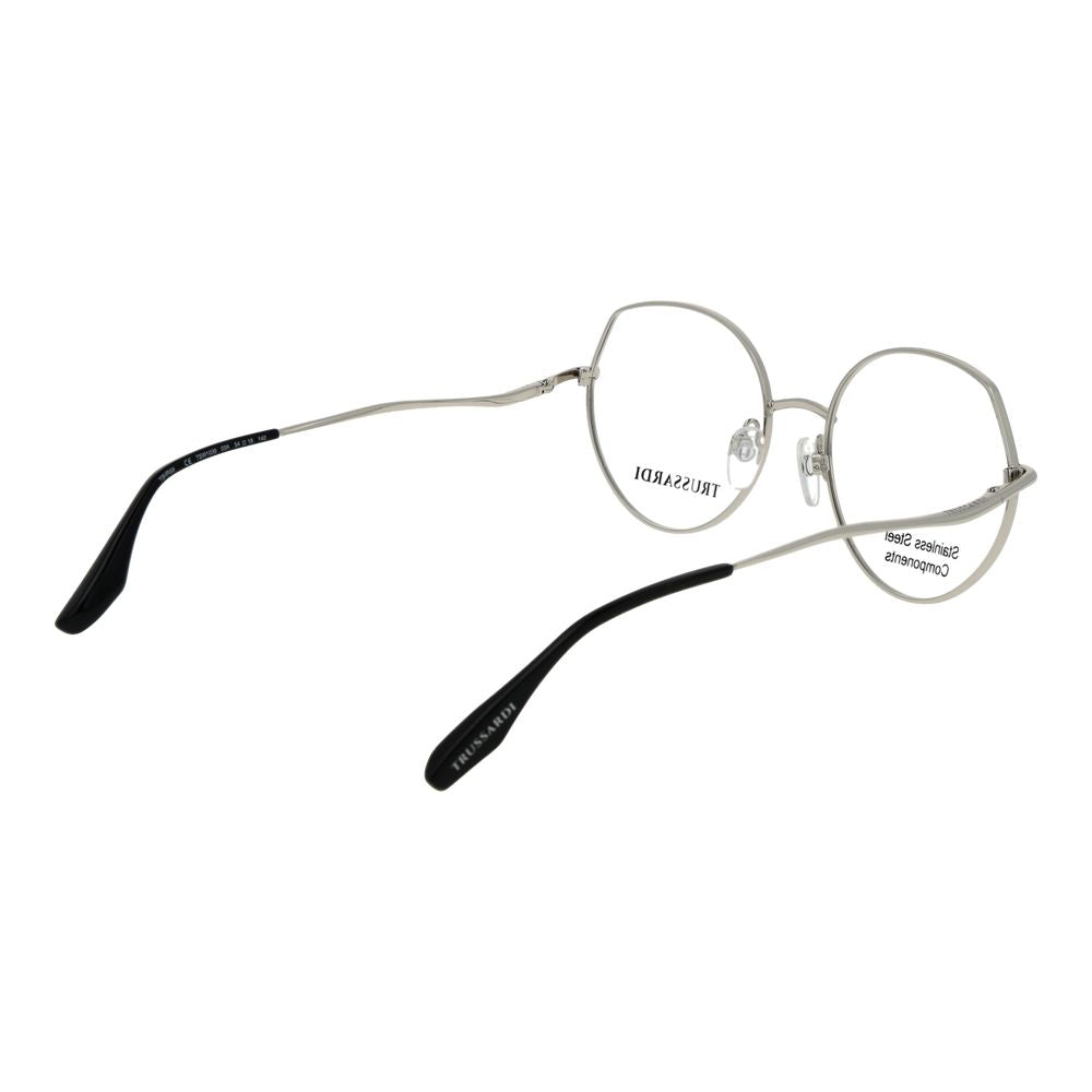 Trussardi Silver Stainless Steel Glasses (Frames)