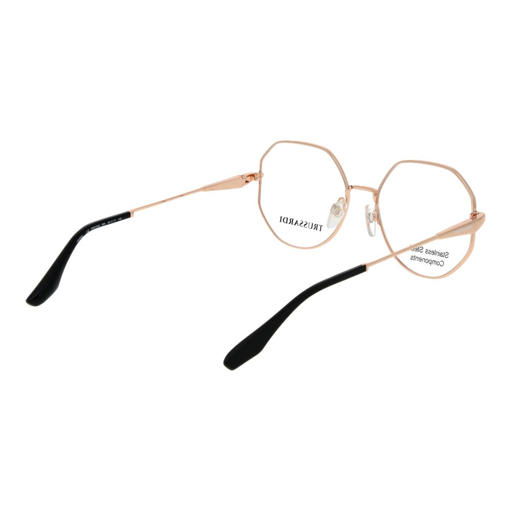 Trussardi Black Stainless Steel Glasses (Frames)