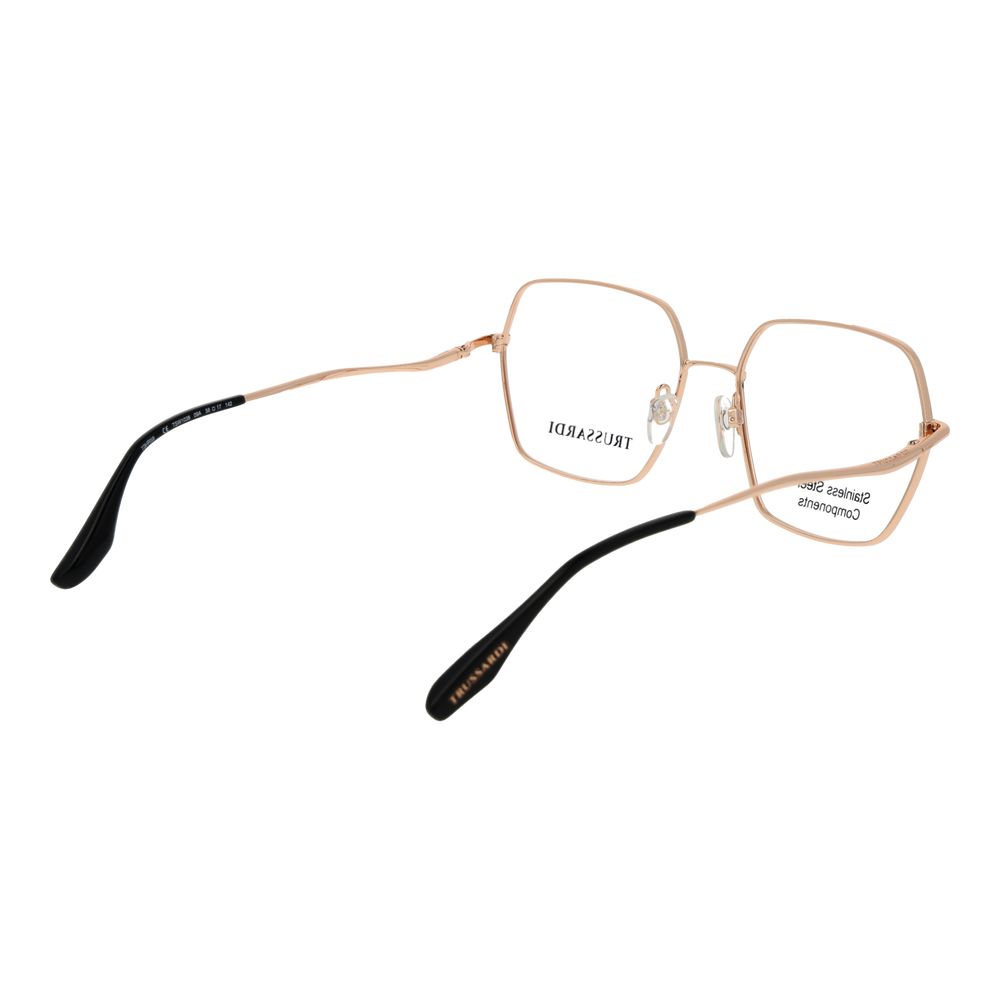 Trussardi Black Stainless Steel Glasses (Frames)