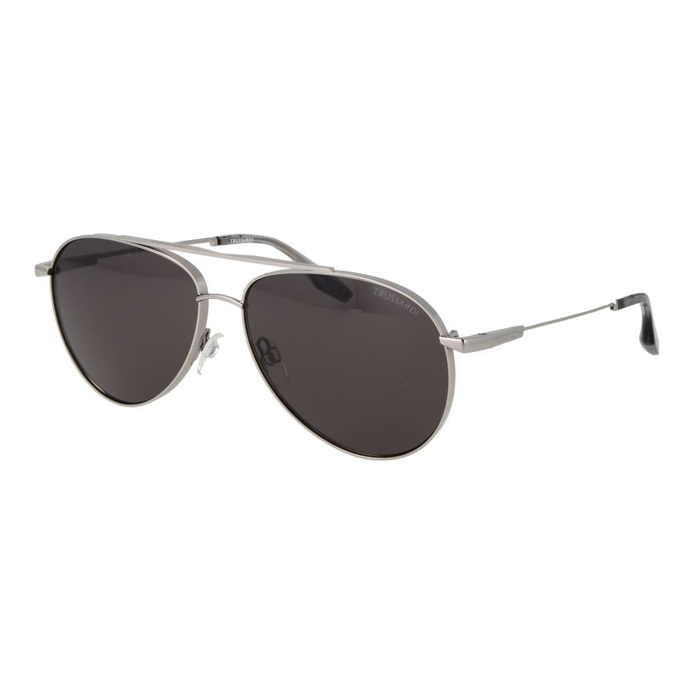 Trussardi Silver Stainless Steel Sunglasses