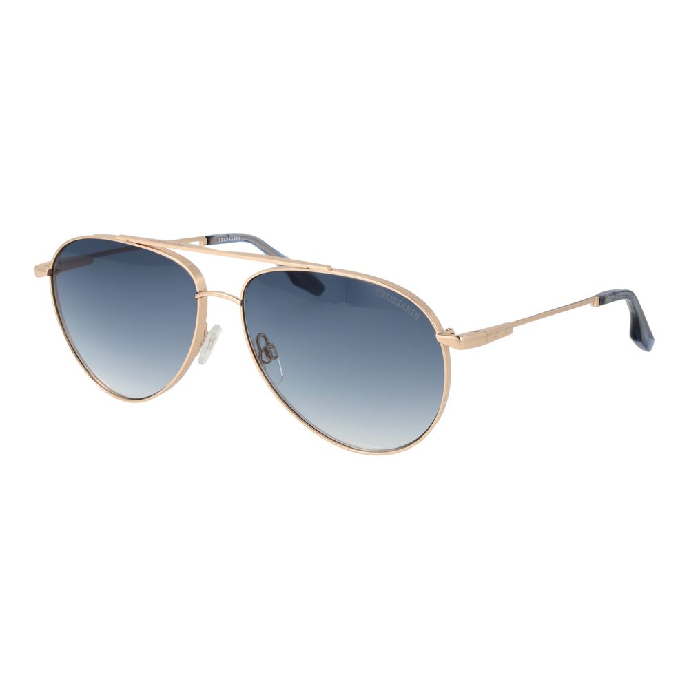 Trussardi Gold Stainless Steel Sunglasses