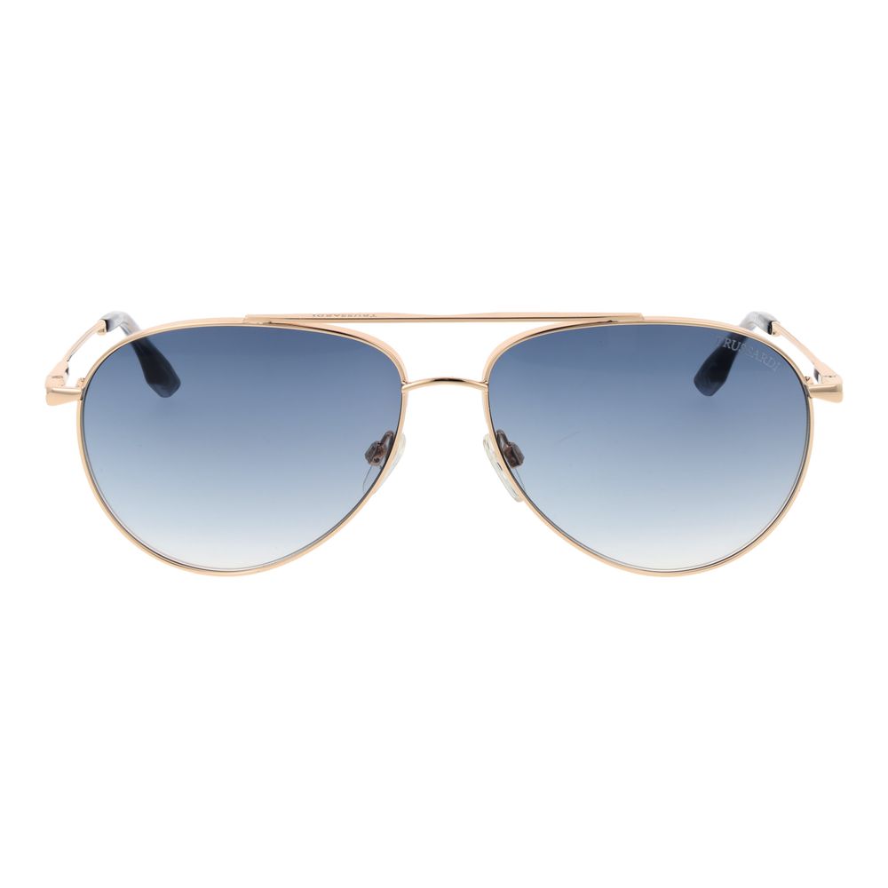 Trussardi Gold Stainless Steel Sunglasses