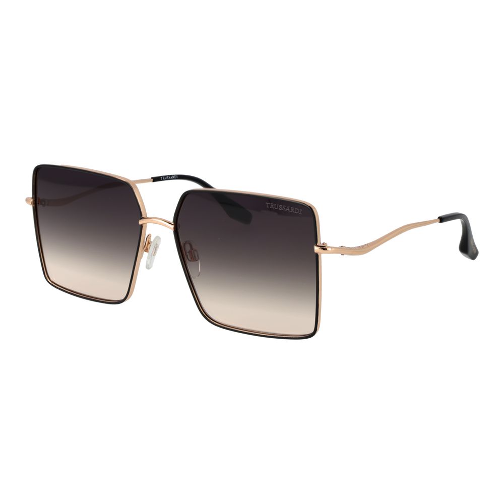 Trussardi Black Stainless Steel Sunglasses