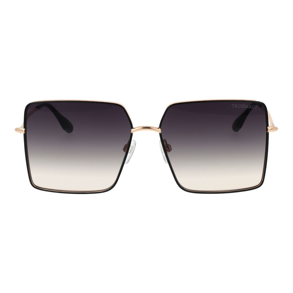 Trussardi Black Stainless Steel Sunglasses