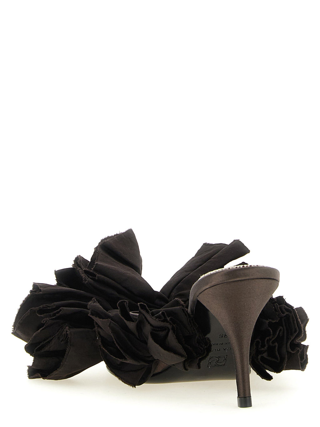 Magda Butrym Brown Viscose Stiletto Heel Sandals