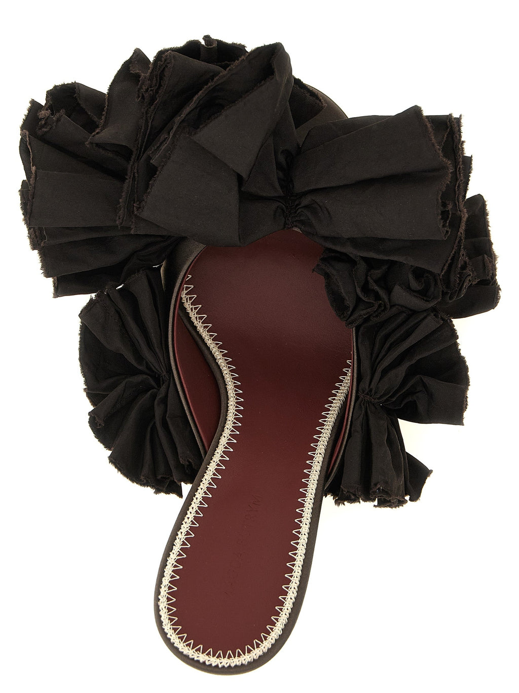 Magda Butrym Brown Viscose Stiletto Heel Sandals