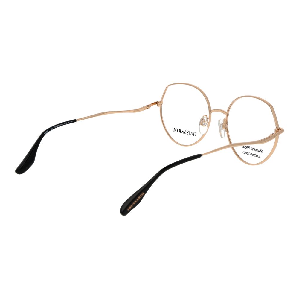 Trussardi Black Stainless Steel Glasses (Frames)