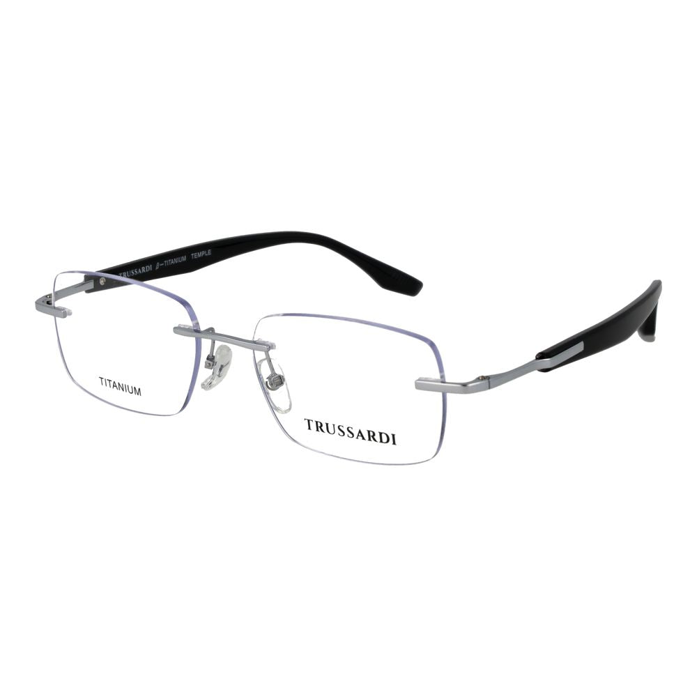 Trussardi Silver Stainless Steel Glasses (Frames)