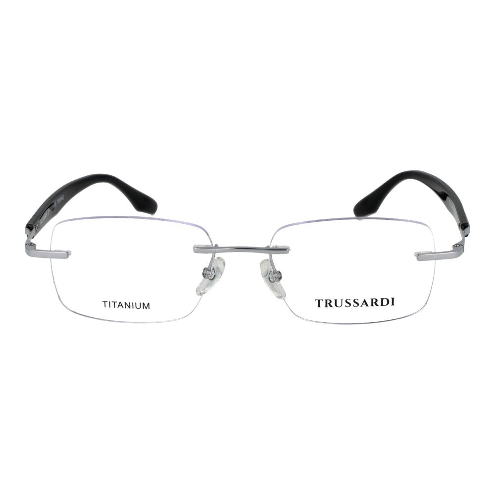 Trussardi Silver Stainless Steel Glasses (Frames)