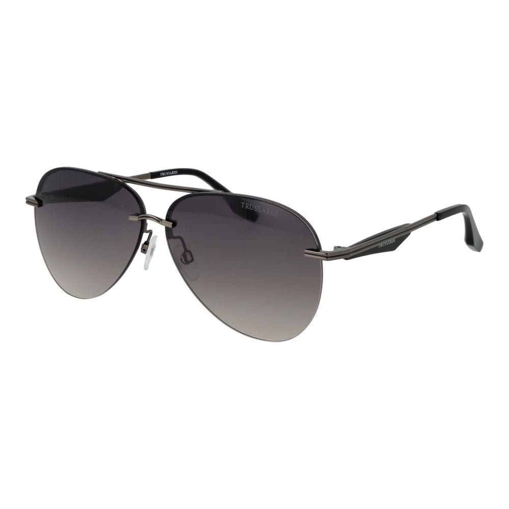 Trussardi Gray Metal Sunglasses