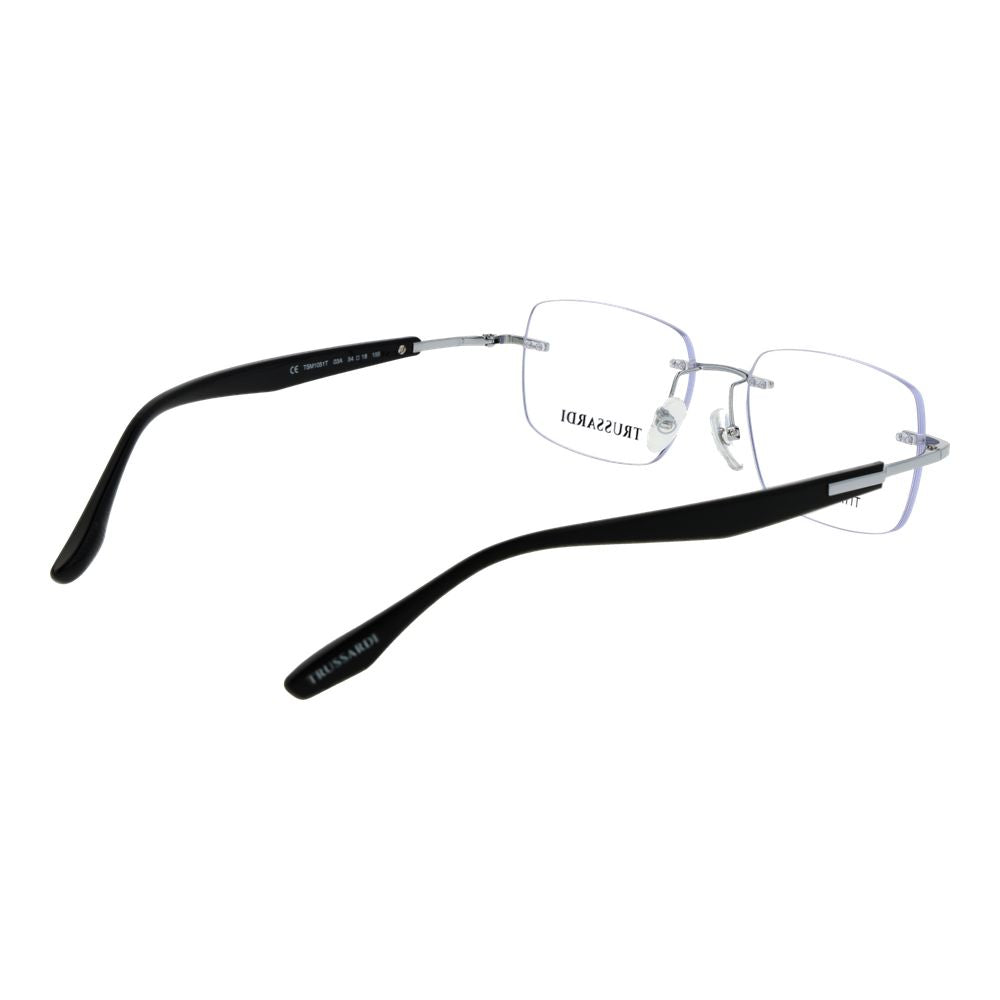 Trussardi Silver Stainless Steel Glasses (Frames)