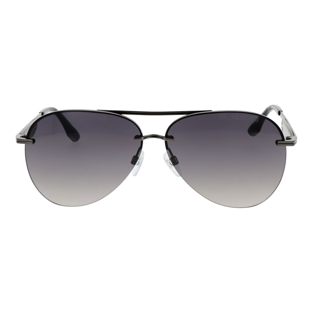 Trussardi Gray Metal Sunglasses