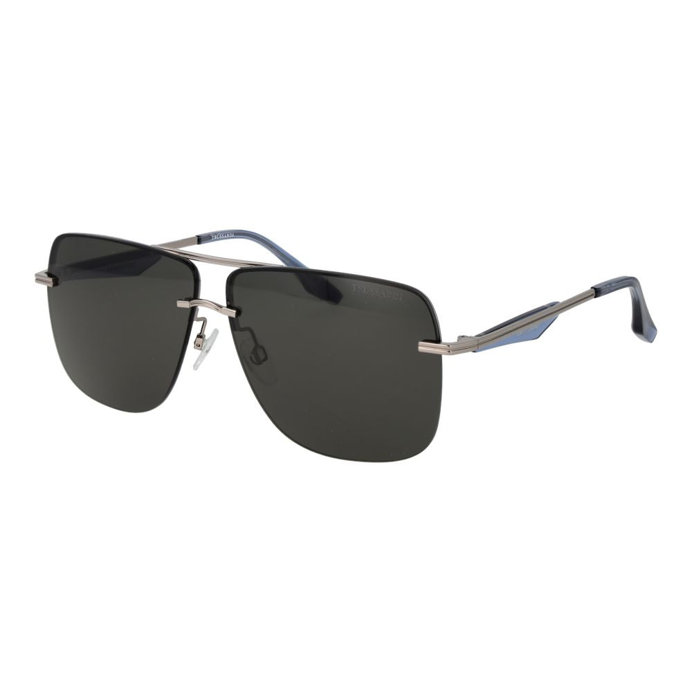 Trussardi Silver Metal Sunglasses