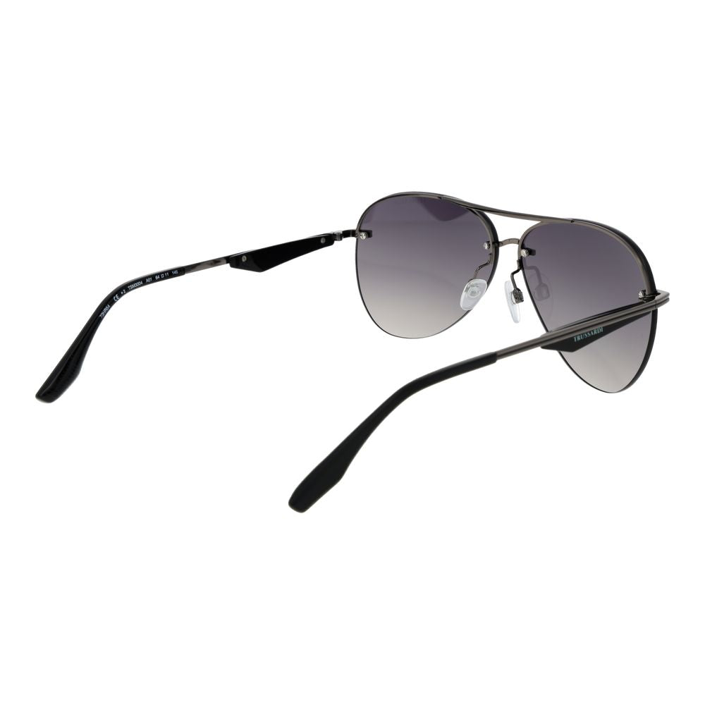 Trussardi Gray Metal Sunglasses