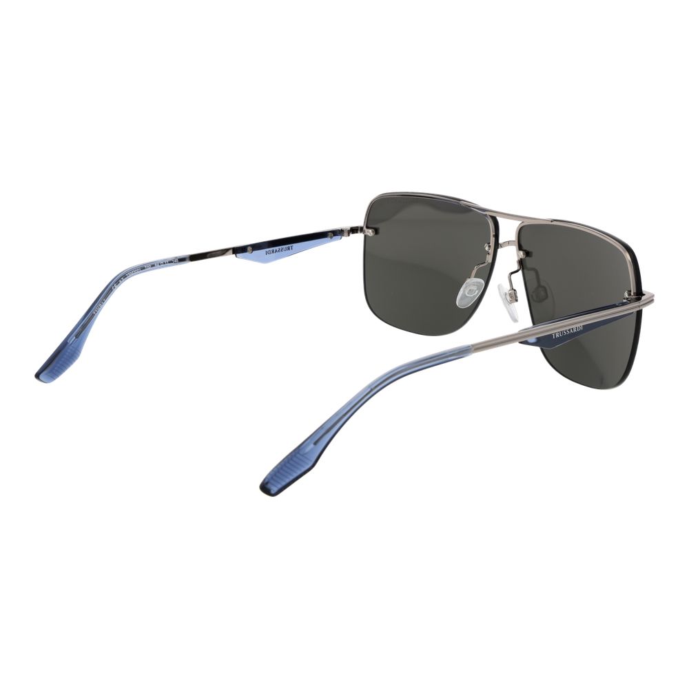 Trussardi Silver Metal Sunglasses