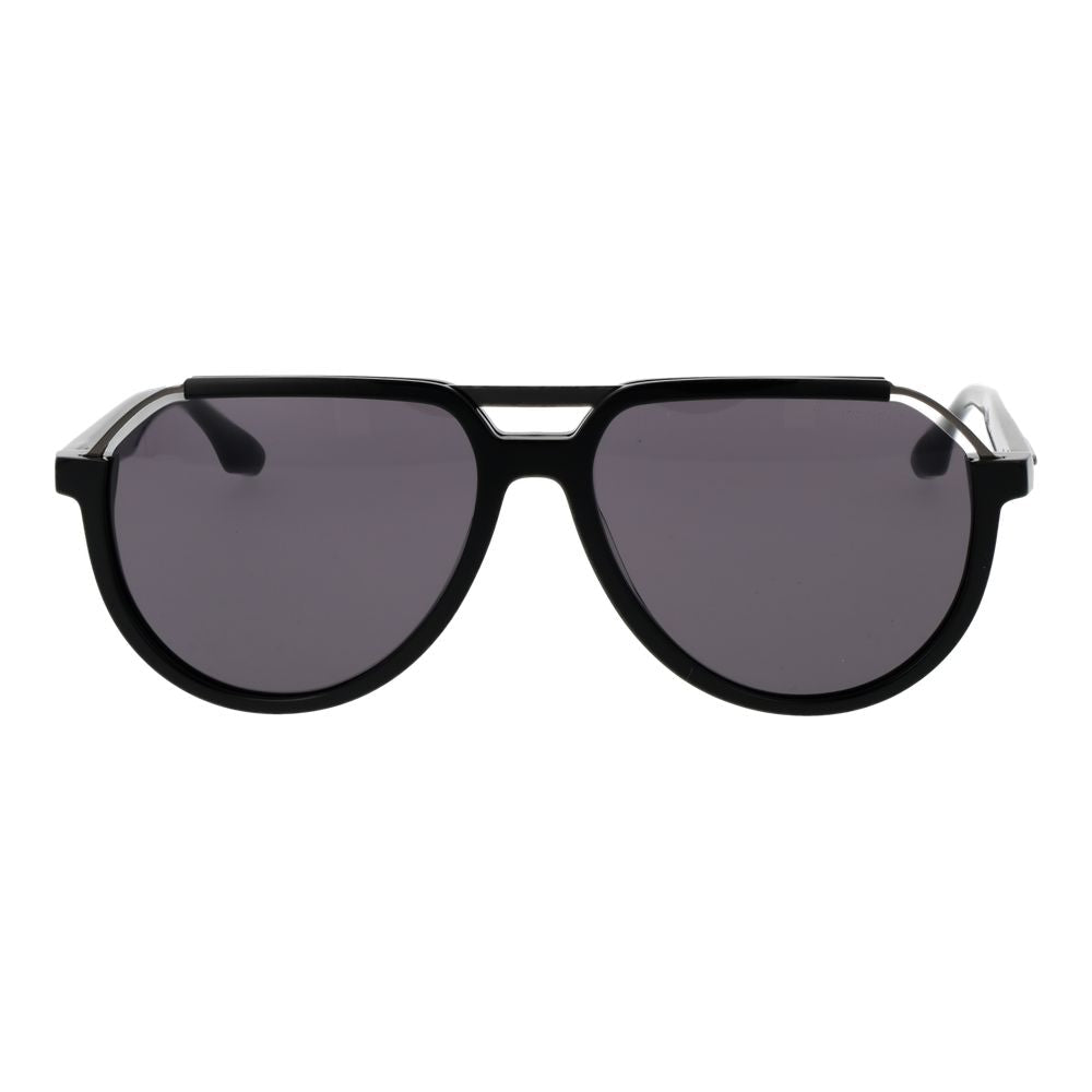 Trussardi Black Acetate & Stainless Steel Sunglasses