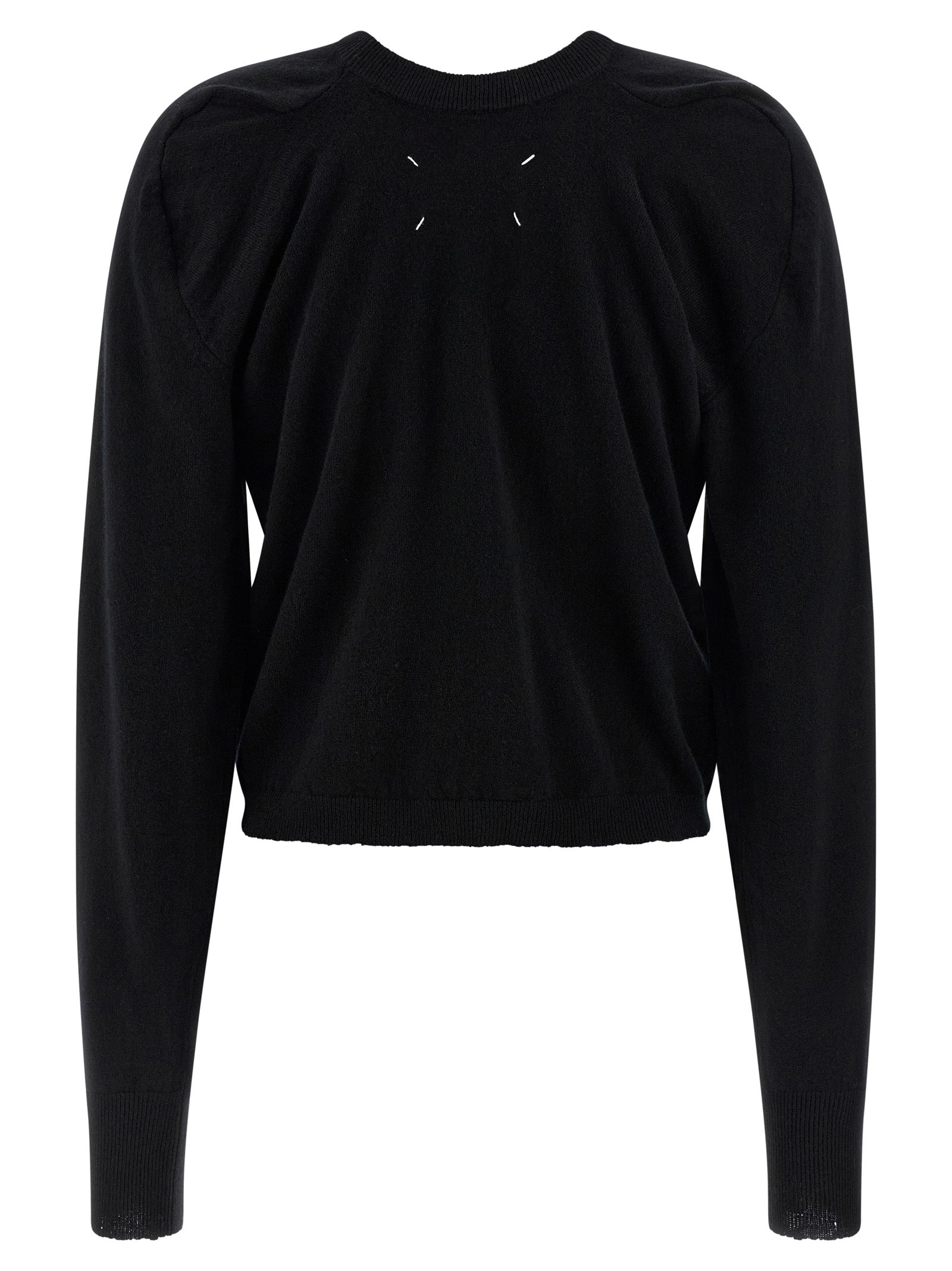 Maison Margiela Black Virgin Wool Cardigan