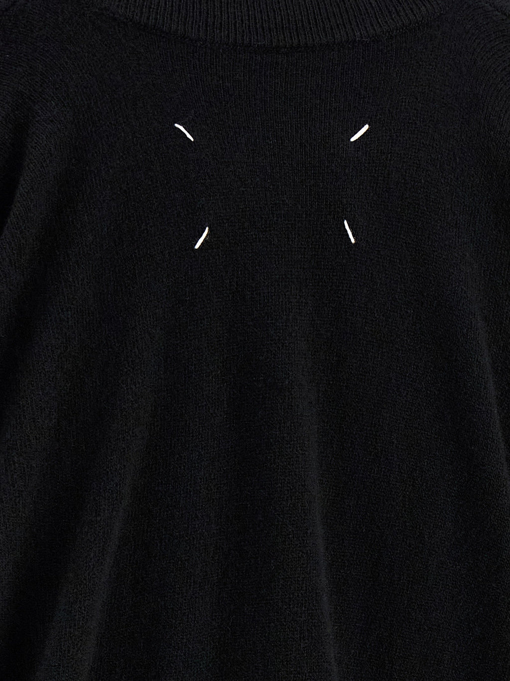 Maison Margiela Black Virgin Wool Cardigan