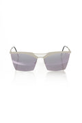 Frankie Morello Silver Metallic Women Sunglasses