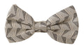 Dolce & Gabbana Gray 100% Silk Adjustable Neck Papillon Bow Tie