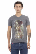 Trussardi Action Gray Cotton Men's T-Shirt
