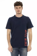 Bikkembergs Blue Cotton Men T-Shirt