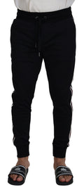 Dolce & Gabbana Black DG Print Mens Jogger Pants