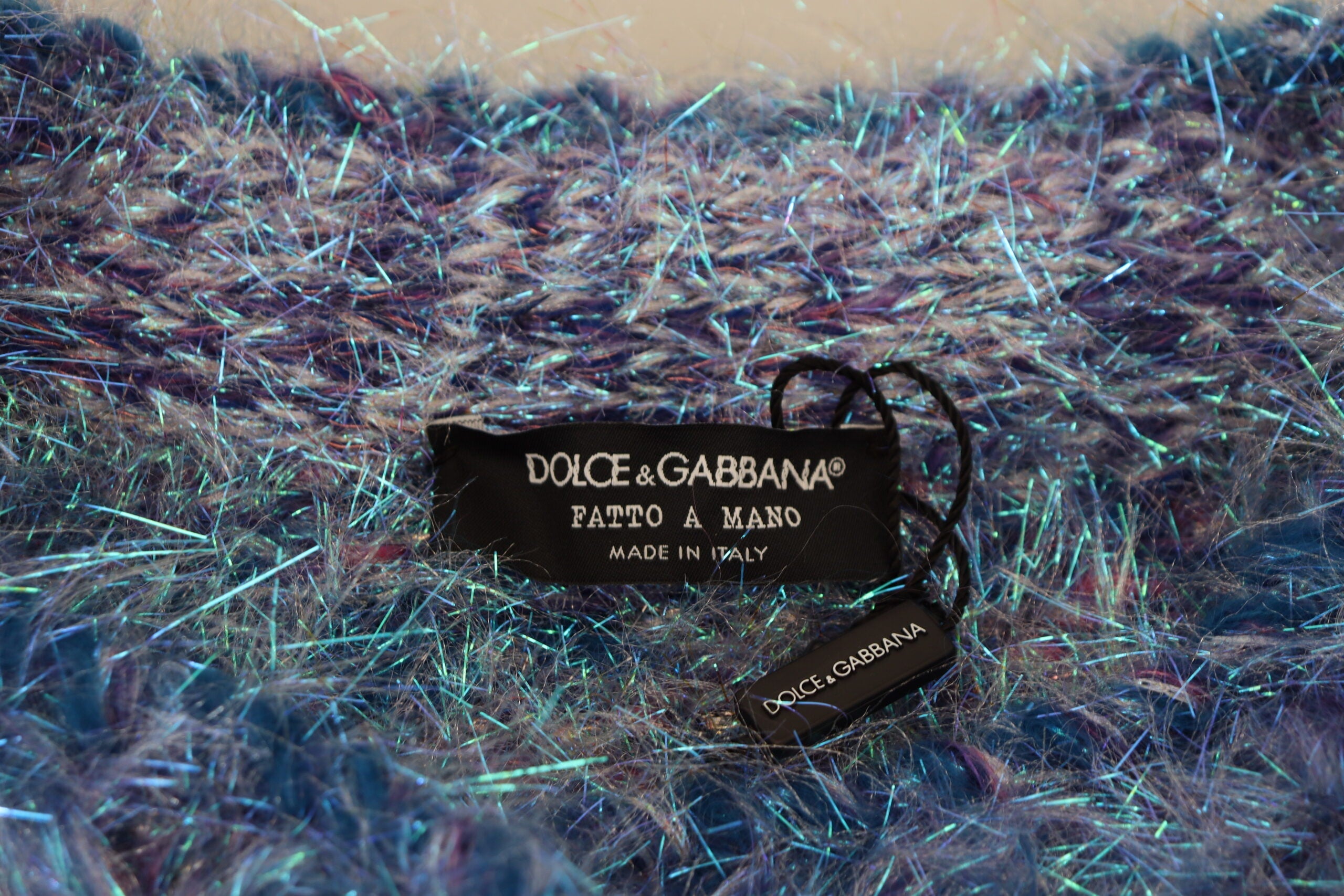 Dolce & Gabbana Multicolor Polyester Fringes Coat Jacket