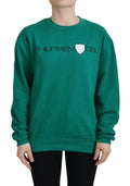 Philippe Model Green Printed Long Sleeves Pullover Sweater