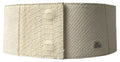GF Ferre Off White Waxed Cotton Wide Fashion Waistband Belt