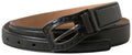 Ermanno Scervino Black Leather Metal Buckle Cintura Belt